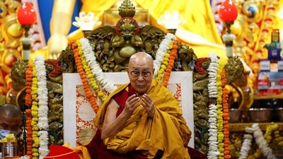 Dalai Lama, also a Nobel laureate, is regarded as one of the world's most influential religious leaders, with a following that extends well beyond Buddhism. (REUTERS)