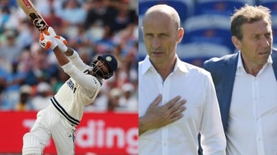 Ravindra Jadeja scored an unbeaten 69 in the second innings in Birmingham Ravindra Jadeja scored an unbeaten 69 in the second innings in Birmingham