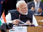 Prime Minister Narendra Modi addresses the session on ‘Peace and Security and Reform of Global Governance’ at the 17th BRICS Summit, in Rio de Janeiro, Brazil, on Sunday. Prime Minister Narendra Modi addresses the session on ‘Peace and Security and Reform of Global Governance’ at the 17th BRICS Summit, in Rio de Janeiro, Brazil, on Sunday.
