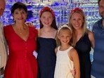 Harber family's GoFundMe shows Blair, 13, and Brooke, 11, in the center. Harber family's GoFundMe shows Blair, 13, and Brooke, 11, in the center.