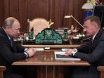 Russia's former transport minister Roman Starovoyt with Vladimir Putin.