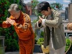 Jackie Chan and Ben Wang in a still from Karate Kid: Legends