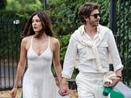 Monica Barbaro and Andrew Garfield took over Wimbledon. 