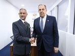 The two leaders had earlier met in Johannesburg in February this year