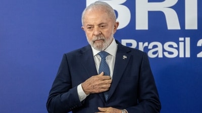 Luiz Inacio Lula da Silva, Brazil's president, during a news conference at the BRICS Summit in Rio de Janeiro, Brazil, on Monday, July 7, 2025. (Bloomberg) Luiz Inacio Lula da Silva, Brazil's president, during a news conference at the BRICS Summit in Rio de Janeiro, Brazil, on Monday, July 7, 2025. (Bloomberg)
