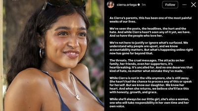 Cierra Ortega was removed from Love Island USA Season 7. (Instagram/ Cierra Ortega) Cierra Ortega was removed from Love Island USA Season 7. (Instagram/ Cierra Ortega)