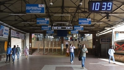 Ghatkopar Metro Station in Mumbai on a normal day. (Satish Bate/HT Photo) Ghatkopar Metro Station in Mumbai on a normal day. (Satish Bate/HT Photo)