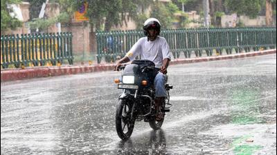 Gurugram received heavy rain. (ANI)