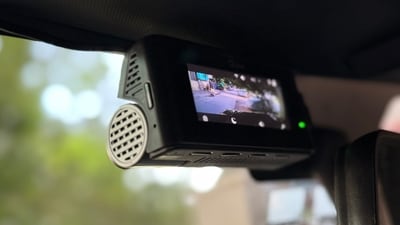 Qubo Smart Dashcam Pro 3K retails for  ₹9,990 for the front-only unit. (Shaurya Sharma - HT)