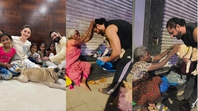 Shefali Jariwala's husband, Parag Tyagi shared a video with their pet dog Simba. Shefali Jariwala's husband, Parag Tyagi shared a video with their pet dog Simba.