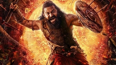 Rishab Shetty seems to play a warrior in Kantara: Chapter 1, which he also directs. Rishab Shetty seems to play a warrior in Kantara: Chapter 1, which he also directs.