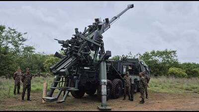 The mounted gun system (MGS) at Ahmednagar-based Vehicles Research and Development Establishment (VRDE). (HT Photo/Rahul Singh) The mounted gun system (MGS) at Ahmednagar-based Vehicles Research and Development Establishment (VRDE). (HT Photo/Rahul Singh)