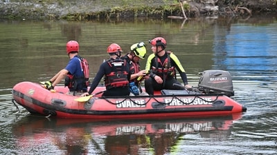 Rescue teams get aid from Mexico as they actively search for the missing. (Photo by RONALDO SCHEMIDT / AFP) (AFP) Rescue teams get aid from Mexico as they actively search for the missing. (Photo by RONALDO SCHEMIDT / AFP) (AFP)