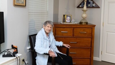 Arlene Kohen in her new home at Sunrise Senior Living in Plainview, N.Y. She had to leave Harborside in Port Washington, N.Y., in its third bankruptcy.