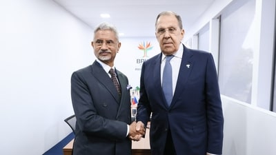 The two leaders had earlier met in Johannesburg in February this year (X/@mfa_russia) The two leaders had earlier met in Johannesburg in February this year (X/@mfa_russia)