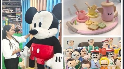 Check out which toys are trending at the ongoing Toy Biz in Delhi's Bharat Mandapam. Game to play? (Photos: Isha Yadav/HT)