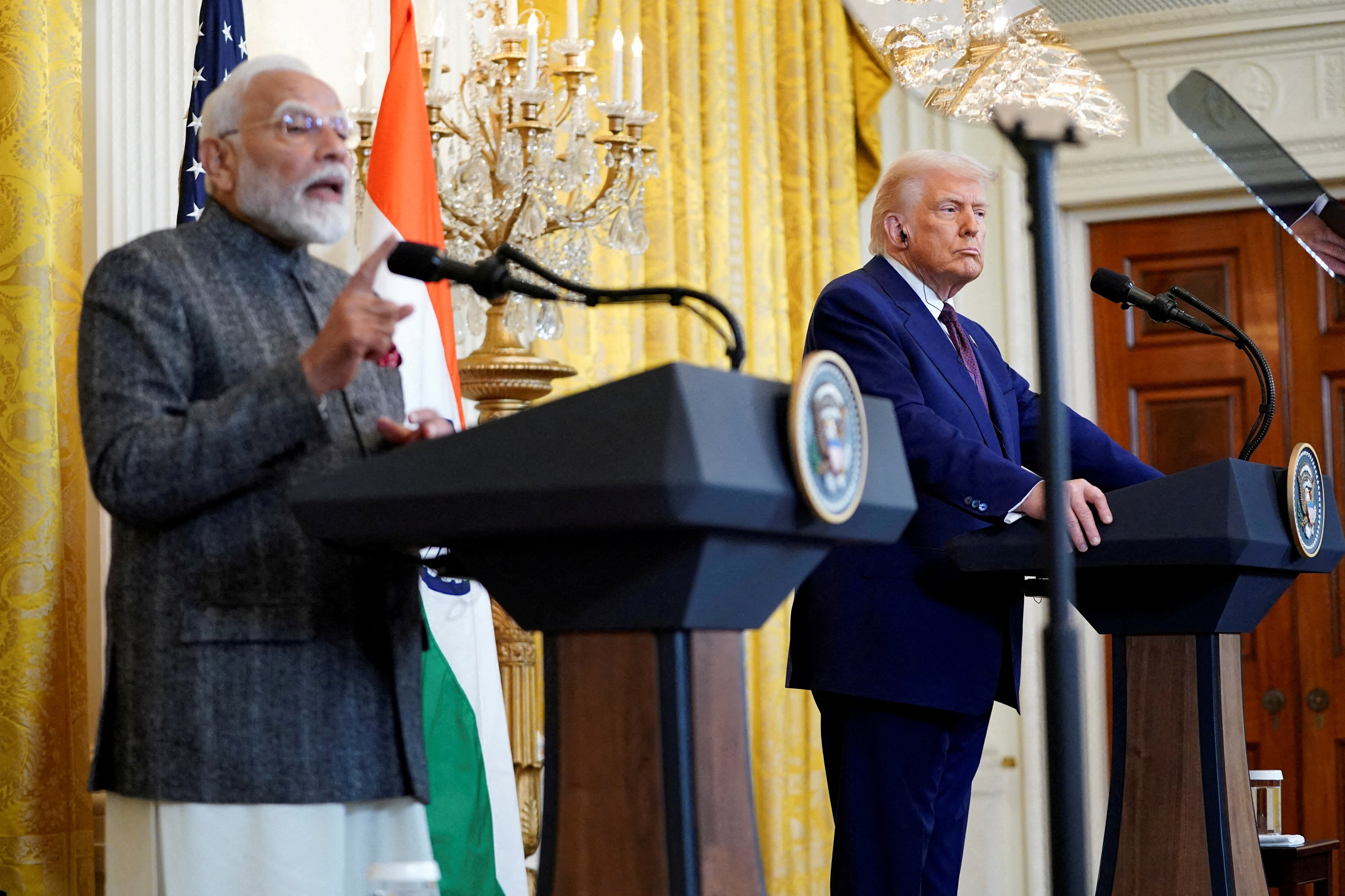 India and US' trade deal hangs in the balance after Trump warned of extra 10 percent tariff on BRICS countries and supporters. (Reuters File)