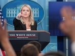 White House press secretary Karoline Leavitt speaks as reporters raise their hands to ask questions during a press briefing at the White House, Monday, July 7, 2025, in Washington. AP/PTI(AP07_08_2025_000004A) White House press secretary Karoline Leavitt speaks as reporters raise their hands to ask questions during a press briefing at the White House, Monday, July 7, 2025, in Washington. AP/PTI(AP07_08_2025_000004A)
