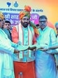 Haryana chief minister Nayab Singh Saini during an event in Kurukshetra on Monday. (Sourced) Haryana chief minister Nayab Singh Saini during an event in Kurukshetra on Monday. (Sourced)