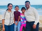 The victims have been identified as Sri Venkat, his wife Tejaswini, and their two young children. The victims have been identified as Sri Venkat, his wife Tejaswini, and their two young children.