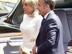 French President Emmanuel Macron and his wife Brigitte arrive at Windsor Castle to be welcomed by Britain’s King Charles III and Queen Camilla in Windsor, England, Tuesday, July 8, 2025.(AP Photo/Alberto Pezzali, Pool) French President Emmanuel Macron and his wife Brigitte arrive at Windsor Castle to be welcomed by Britain’s King Charles III and Queen Camilla in Windsor, England, Tuesday, July 8, 2025.(AP Photo/Alberto Pezzali, Pool)
