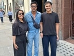Ranbir Kapoor posed in London during his day out. Ranbir Kapoor posed in London during his day out.