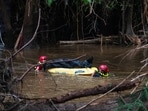 Mark Walker, his wife Sara, and their son Johnny are missing after a devastating flash flood in Texas. (AP Photo/Eli Hartman) Mark Walker, his wife Sara, and their son Johnny are missing after a devastating flash flood in Texas. (AP Photo/Eli Hartman)