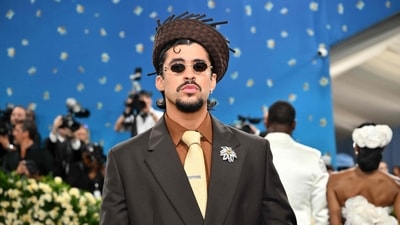 Puerto Rican singer Bad Bunny dated Kendall Jenner from February to December 2023. (AFP)