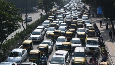 The installation of ANPR cameras in the five high-density districts is to be completed by October 31. (Sanchit Khanna/Hindustan Times) The installation of ANPR cameras in the five high-density districts is to be completed by October 31. (Sanchit Khanna/Hindustan Times)