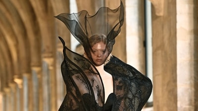 The collection was showcased at the Collège des Bernardins in Paris. (AFP) The collection was showcased at the Collège des Bernardins in Paris. (AFP)