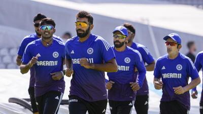 Indian players during a training session ahead of the third Test against England, at Lord's Cricket Ground. (PTI)