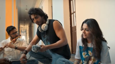 Saiyaara trailer Ahaan Panday and Aneet Padda in a still from the film. Saiyaara trailer Ahaan Panday and Aneet Padda in a still from the film.