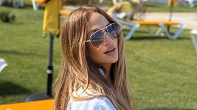 Jennifer Lopez stuns in bikini during Spain getaway, bruises seen on her legs (jlo/Instagram) Jennifer Lopez stuns in bikini during Spain getaway, bruises seen on her legs (jlo/Instagram)