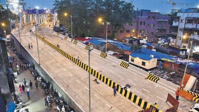 The flyover will be inaugurated by chief minister Devendra Fadnavis. (HT Photo) The flyover will be inaugurated by chief minister Devendra Fadnavis. (HT Photo)