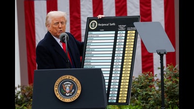 To be sure, Trump’s ultimate test would be whether the US economy can survive the inflationary impact of these tariffs as and when they kick in. (REUTERS) To be sure, Trump’s ultimate test would be whether the US economy can survive the inflationary impact of these tariffs as and when they kick in. (REUTERS)
