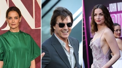Katie Holmes likes viral post on Tom Cruise and Ana de Armas' alleged affair (Photo by Evan Agostini/Invision/AP, Photo by HENRY NICHOLLS / AFP, REUTERS/Mario Anzuoni) Katie Holmes likes viral post on Tom Cruise and Ana de Armas' alleged affair (Photo by Evan Agostini/Invision/AP, Photo by HENRY NICHOLLS / AFP, REUTERS/Mario Anzuoni)