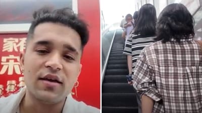An Indian man living in China and working for the past few years. (YouTube/@ZINABHI001) An Indian man living in China and working for the past few years. (YouTube/@ZINABHI001)