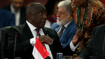 The South African leader also added that there should "never be vengeance, retribution against countries seeking cooperation in the interests of humanity." (AFP) The South African leader also added that there should "never be vengeance, retribution against countries seeking cooperation in the interests of humanity." (AFP)