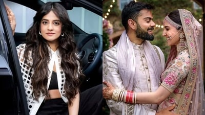 Jasleen Royal; Anushka Sharma and Virat Kohli Jasleen Royal; Anushka Sharma and Virat Kohli