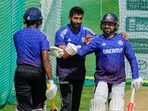India's Jasprit Bumrah, Karun Nair and Sai Sudharsan during a training session ahead of the third Test cricket match against England, at Lord's India's Jasprit Bumrah, Karun Nair and Sai Sudharsan during a training session ahead of the third Test cricket match against England, at Lord's