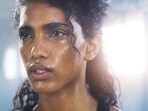 Sweaty face is common during monsoon because of high moisture content in the air. Sweaty face is common during monsoon because of high moisture content in the air.