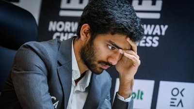 Gukesh during his game against Magnus Carlsen at Norway Chess (ANI) Gukesh during his game against Magnus Carlsen at Norway Chess (ANI)
