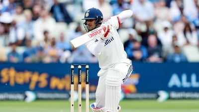 India's captain Shubman Gill plays a shot during Day 4 of the 2nd test match against England, at Edgbaston (@HardeepSPuri X) India's captain Shubman Gill plays a shot during Day 4 of the 2nd test match against England, at Edgbaston (@HardeepSPuri X)
