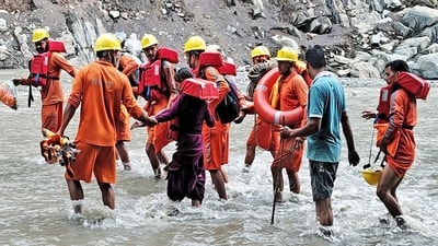 Himachal Pradesh is still recovering from the impact of 30 hours of torrential rain between June 30 and July 1 that led to 10 cloudbursts, flash floods, and landslides. Over 466 homes, 92 shops, 14 bridges, and more than 30 vehicles have been damaged. (ANI) Himachal Pradesh is still recovering from the impact of 30 hours of torrential rain between June 30 and July 1 that led to 10 cloudbursts, flash floods, and landslides. Over 466 homes, 92 shops, 14 bridges, and more than 30 vehicles have been damaged. (ANI)