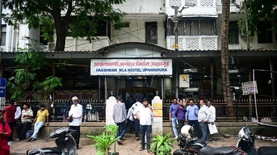 A view of the Akashwani canteen serving MLA hostel near Mantralaya, in Mumbai on Wednesday. FDA raided the canteen following allegations of poor food quality. (ANI) A view of the Akashwani canteen serving MLA hostel near Mantralaya, in Mumbai on Wednesday. FDA raided the canteen following allegations of poor food quality. (ANI)