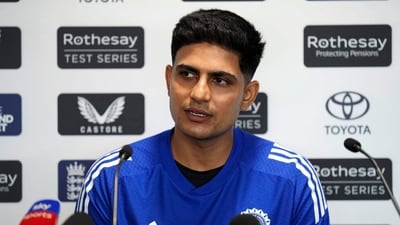 India captain Shubman Gill speaks during a press conference at Edgbaston, Birmingham, England, Tuesday July 1, 2025. AP/PTI(AP07_01_2025_000278A) (AP) India captain Shubman Gill speaks during a press conference at Edgbaston, Birmingham, England, Tuesday July 1, 2025. AP/PTI(AP07_01_2025_000278A) (AP)