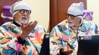 Amitabh Bachchan pens note as he kicks off KBC shoot. Amitabh Bachchan pens note as he kicks off KBC shoot.