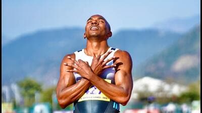 Animesh Kujur clocked a 100m national record of 10.18 seconds at the Dromia International Sprint and Relays meet in Vari, Greece. (Reliance Foundation)