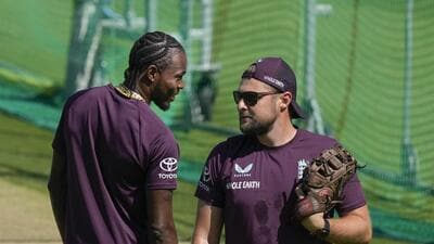 Brendon McCullum’s (R) England are bold but also very predictable, courtesy the pitches that facilitated their freestyle batting. (PTI) Brendon McCullum’s (R) England are bold but also very predictable, courtesy the pitches that facilitated their freestyle batting. (PTI)