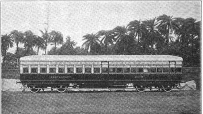 Dining car of the GIP railway, November 1904. Demand for separate dining cars rose partly from growing affluence of native population and from inspiration derived from racial struggle elsewhere in the world, particularly in the US. (SOURCED)